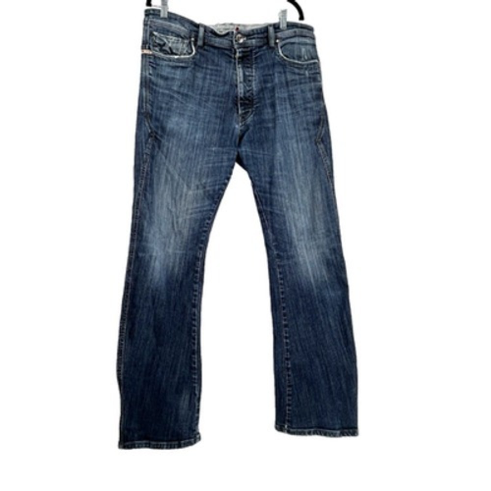 Parasuco Straight Leg Jeans Mens 36 Blue 9-Sonny Stud Embroidery